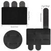 3 Pieces Molle Patches Panel Attachment Tactical Backpack Patches Display Board Black Molle Holder for Backpacks Military Army Hook and Loop Visor Cover(3 Columns Style) view 2