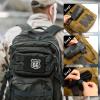 3 Pieces Molle Patches Panel Attachment Tactical Backpack Patches Display Board Black Molle Holder for Backpacks Military Army Hook and Loop Visor Cover(3 Columns Style) view 3