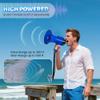 30 Watt Power Portable Megaphone Bullhorn Speaker Voice, Siren/Alarm and 240S Recording with Volume Control and Strap (Blue) view 4
