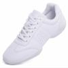 DADAWEN Adult & Youth White Cheerleading Shoes Sport Training Tennis Sneakers Competition Cheer Shoes White US Size 10.5/EU Size 43 view 1