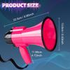 30 Watt Power Portable Megaphone Bullhorn Speaker Voice, Siren/Alarm and 240S Recording with Volume Control and Strap (DeepPink) view 2