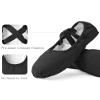 Stelle Women Ballet Shoes Highly Stretch Canvas Adult Ballet Slippers Split Sole Yoga Dance Shoe for Girls Boys(Black,4MW) view 3