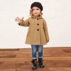 Infant Toddler Girls Kids Fall Winter Button Jacket Warm Cardigan Coat Clothes Baby Outwear Cloak 0-6 Years Old (Khaki, 5-6 Years) view 2