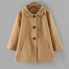 Infant Toddler Girls Kids Fall Winter Button Jacket Warm Cardigan Coat Clothes Baby Outwear Cloak 0-6 Years Old (Khaki, 5-6 Years) view 3