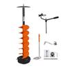 Nordic Legend Hardware Lite E-Drill Combo, Cordless Nylon Ice Drill Auger 8" Dia. W/ICE Scoop Chipper/Universal Drill Adapter/Ice Fishing Rod Rack and 1 Set REPLACMENT Blades view 1