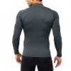 Men's Compression Shirts Long Sleeve Athletic Workout Tops Gym Undershirts Active Sports Baselayers Pure Grey view 3
