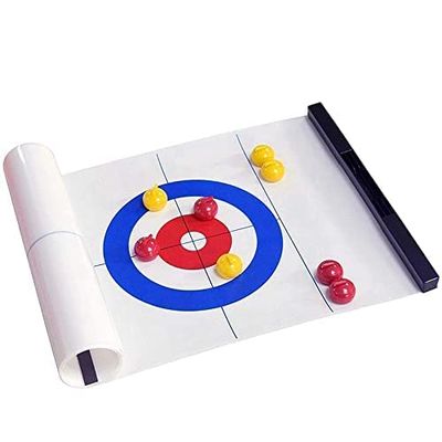szoii Sport Training Indoor Compact Table top Board Curling Game for Adult&Kids