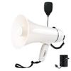 Loudmore Portable Megaphone Bullhorn 35 Watt Power Megaphone Speaker with Siren/Alarm Modes, 240S Recording, Detachable Handheld Microphone, Volume Control and Strap (White) view 1