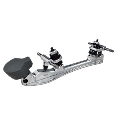 Bont Skates - Athena Roller Skate Derby Plate with Toego Toe Stop - 20 Degree Action - Pair (Silver, 7.25)