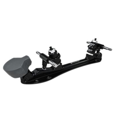 Bont Skates - Athena Roller Skate Derby Plate with Toego Toe Stop - 20 Degree Action - Pair (Black, 5.75)