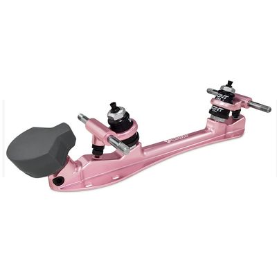 Bont Skates - Athena Roller Skate Derby Plate with Toego Toe Stop - 20 Degree Action - Pair (Rose Gold, 6.75)