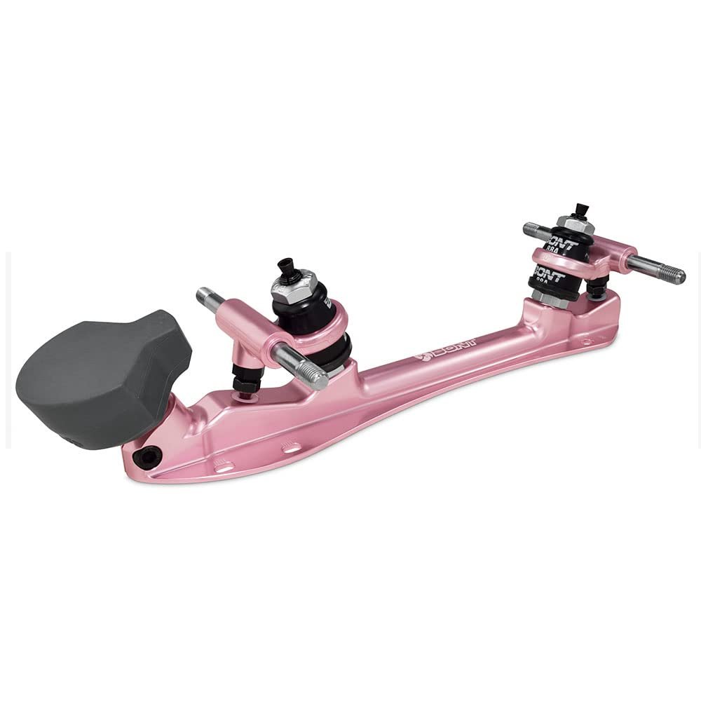 Bont Skates - Athena Roller Skate Derby Plate with Toego Toe Stop - 20 Degree Action - Pair (Rose Gold, 6.75)