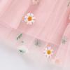 Kids Toddler Baby Girls Dress Sleeveless Off-Shoulder Sling Princess Tulle Sunflower Beachwear Backless Sundress (Pink, 18-24 Months) view 3