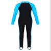 Loloda Kids Girls One Piece Long Sleeve Swimsuits UPF 50+ UV Sun Protective Full Body Rash Guard Wetsuit Lake_Blue 8-10 Years view 1