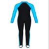 Loloda Kids Girls One Piece Long Sleeve Swimsuits UPF 50+ UV Sun Protective Full Body Rash Guard Wetsuit Lake_Blue 8-10 Years view 2