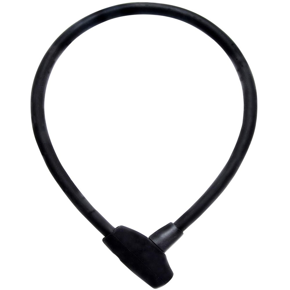 Ulac Bicycle Key Silicone Cable Lock S-2T Jazz Black