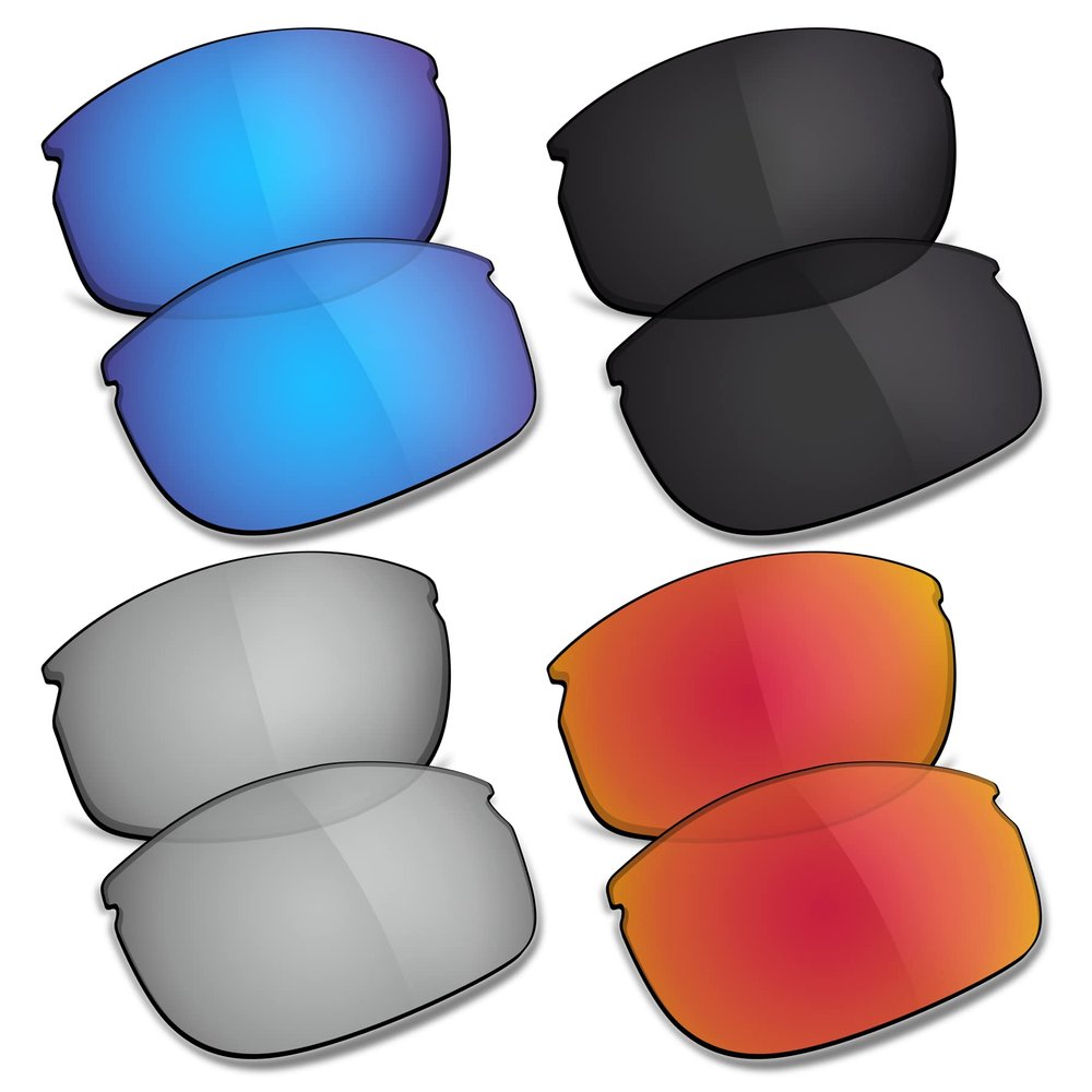 TRUSHELL Polarized Replacement Lenses for Oakley Commit SQ OO9086 Sunglasses -Ocean Blue+Black+Silver+Fire Red