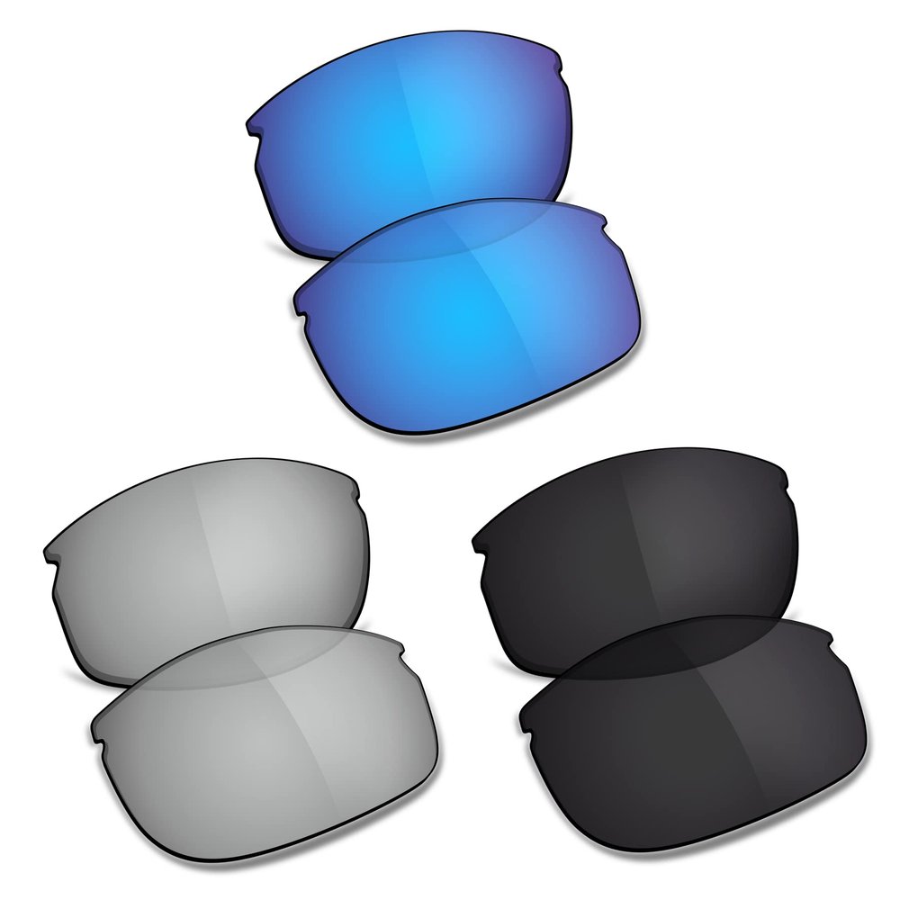 TRUSHELL Polarized Replacement Lenses for Oakley Commit SQ OO9086 Sunglasses -Ocean Blue+Black+Silver