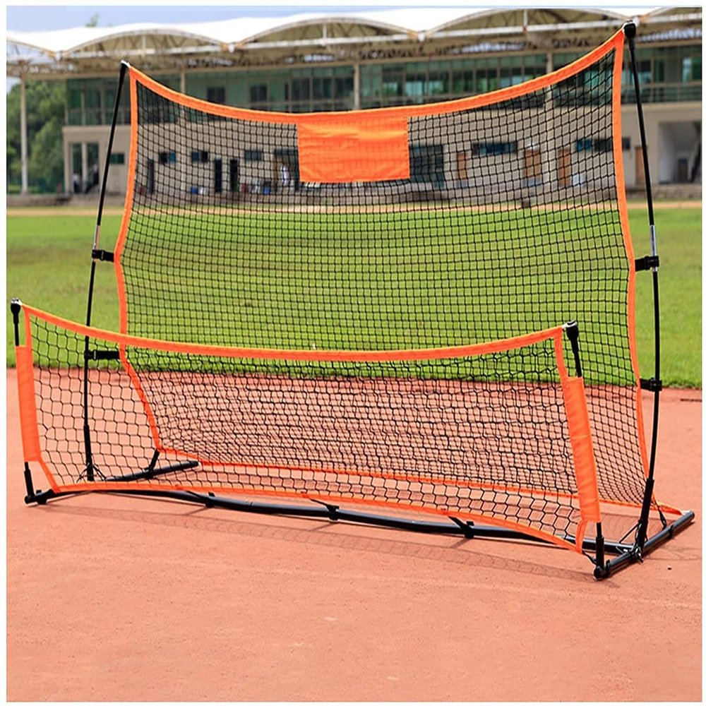 LSDRALOBBEB Mini Soccer Goal Portable Soccer Net Pop Up Goal Nets Outdoor Portable Adult Youth Football Training Gate Double-Sided Rebound Goal Football Goal for Home Garden Playground 1115