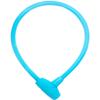 Ulac S-2T JAZZ Bicycle Key Silicone Cable Lock Blue view 1
