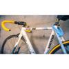 Ulac S-2T JAZZ Bicycle Key Silicone Cable Lock Blue view 2