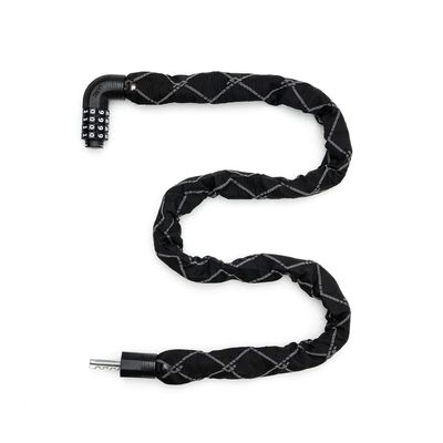 ULAC Steel Kombat Bike Chain Lock Combo, Security, Heavy-Duty, Anti-Theft Steel Chain Lock for Bicycle, Motorcycle, Door, Fence (7mm x 100cm) (Neo)