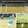 Mini Soccer Goal Portable Soccer Net Pop Up Goal Nets Children's Adult Home School Football Practice Training Rack Football Goals Outdoor Portable Football Goal with Pop-Up Net LSDRALOBBEB 1115(Size:3 view 3