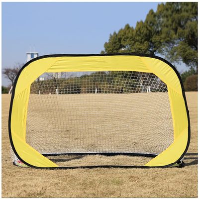 LSDRALOBBEB Mini Soccer Goal Portable Soccer Net Pop Up Goal Nets Indoor and Outdoor Garden Beach Football Practice Training Football Goals Portable Football Goal for Children 1115(Color:Yellow)
