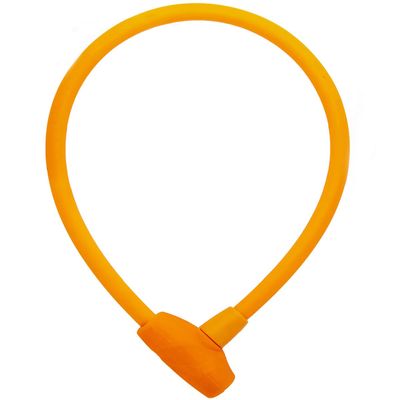 Ulac Bicycle Key Silicone Cable Lock S-2T JAZZ Orange