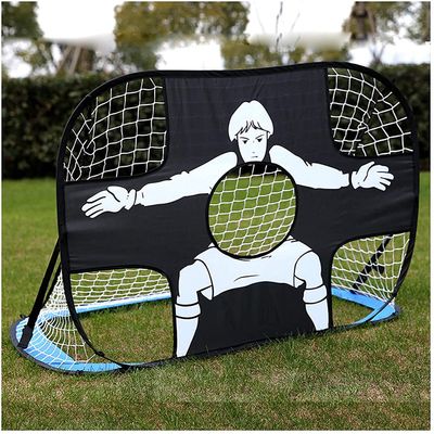 LSDRALOBBEB Mini Soccer Goal Portable Soccer Net Pop Up Goal Nets Folding Portable Kids Football Goal Outdoor Garden 2 in 1 Pop-Up Football Goal 1115