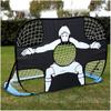 LSDRALOBBEB Mini Soccer Goal Portable Soccer Net Pop Up Goal Nets Folding Portable Kids Football Goal Outdoor Garden 2 in 1 Pop-Up Football Goal 1115 view 1