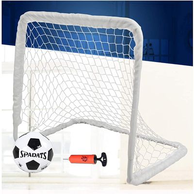 LSDRALOBBEB Mini Soccer Goal Portable Soccer Net Pop Up Goal Nets Garden Football Training and Competition Frame Set Home Outdoor Children's Football Goal with PU Football 1115