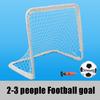 LSDRALOBBEB Mini Soccer Goal Portable Soccer Net Pop Up Goal Nets Garden Football Training and Competition Frame Set Home Outdoor Children's Football Goal with PU Football 1115 view 2
