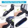 LBW Collapsible Rubber Fishing Net with Telescoping Handle, Folding Kayak Net for Freshwater or Saltwater, Portable Floating Landing Net for Trout, Catfish, Bass view 3