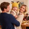 LEOMOSTE Baby Beanie Hat Cute Antlers Reindeer Crochet Knitted Hat Winter Warm Cap for Toddler Boys Girls Yellow view 3