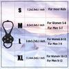 2 Pair Non-Slip Ice Snow Spikes for Walking,Universal Snow Traction Cleats for Shoes,Boot,Durable 5 Steel Ice Shoes Grips-L Size view 3