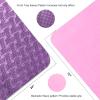 QMKGEC Yoga Mat 1/3" (8mm) Thick Non-Slip, Women Men Fitness & Exercise Mat, 72"Lx24"W Eco-Friendly TPE Workout Mat with Carrying Strap for Yoga, Pilates, Home Gym, Floor Exercises view 2