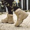 Mens Winter Ankle Snow Hiking Boots Warm Lace Up Outdoor Sports Shoes Mountaineering Boots view 4