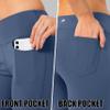 G Gradual Women's Yoga Pants with Pockets Flare Leggings High Waist Yoga Dress Pants Bootcut Casual Work, Indigo Blue, XX-Large view 4