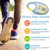 Simple 3D Step Counter, Walking Pedometer, Steps Tracker with Neck Lanyard/Carabiner for Men Women Teens Adults Seniors(Blue) view 2