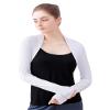 Daydance White Open Front Bolero Shrug Cropped Ballet Cover Up for Cami Shirts, Dress, Leotards view 1