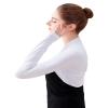 Daydance White Open Front Bolero Shrug Cropped Ballet Cover Up for Cami Shirts, Dress, Leotards view 2