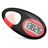 Simple 3D Step Counter, Walking Pedometer, Steps Tracker with Neck Lanyard/Carabiner for Men Women Teens Adults Seniors (Black-red)  view 1