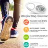 Simple 3D Step Counter, Walking Pedometer, Steps Tracker with Neck Lanyard/Carabiner for Men Women Teens Adults Seniors (White) view 2