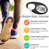 Simple 3D Step Counter, Walking Pedometer, Steps Tracker with Neck Lanyard/Carabiner for Men Women Teens Adults Seniors (Black) view 2
