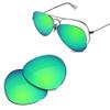 Glintbay 100% Precise-Fit Replacement Sunglass Lenses for RayBan RB3025-55 - Polarized Green Mirror view 1