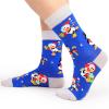 Dsia Zamur Christmas Socks for Kids Boys Girls + Gift Box, 4 Pack Novelty Crazy Santa Claus Crew Socks 4-7 Years view 2