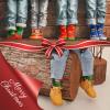 Dsia Zamur Christmas Socks for Kids Boys Girls + Gift Box, 4 Pack Novelty Crazy Santa Claus Crew Socks 4-7 Years view 3
