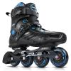 Inline Skates for Women Men, Outdoor Street Blades Roller Adult Male Female, Professional Fitness Roller Skates Blades for Unisex (Black&Blue) Men8.5-9/Women9.5-10/28cm view 1