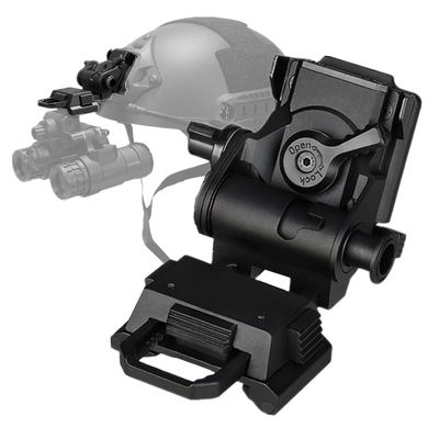HWZ Tactical L4G24 NVG Mount Aluminum Frame Helmet Accessories Mount Arm for PVS15 PVS18 GPNVG18 Night Vision Goggles (Black)